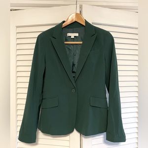 Green blazer with stretch